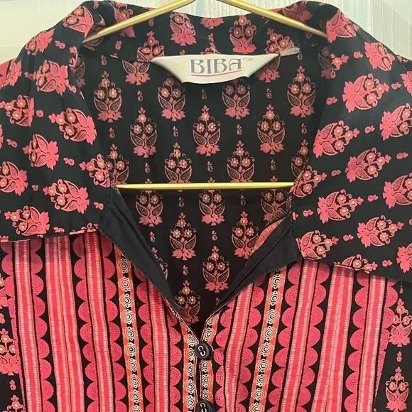 Biba Black and Pink Embellished Sundress - Picture 2 of 8